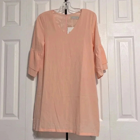 Belongsci peach lined dress Size S dress NWT size SMALL - Picture 1 of 12